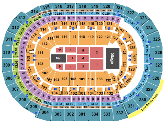 Amerant Bank Arena TSO Seating Chart